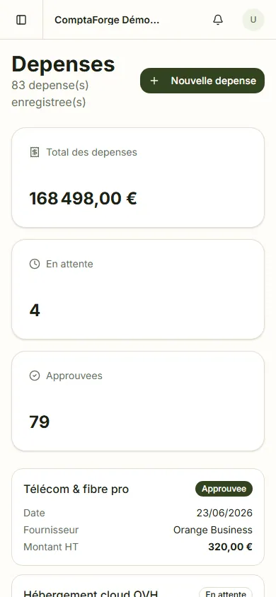 Dépenses et OCR des justificatifs
